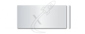Klingelschild Feller 57.5 x 27.5 weiss